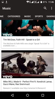 Tube Videos and Music android App screenshot 0